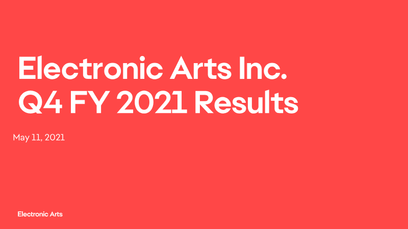 Cover of Electronic Arts Q4 FY 2021 Results