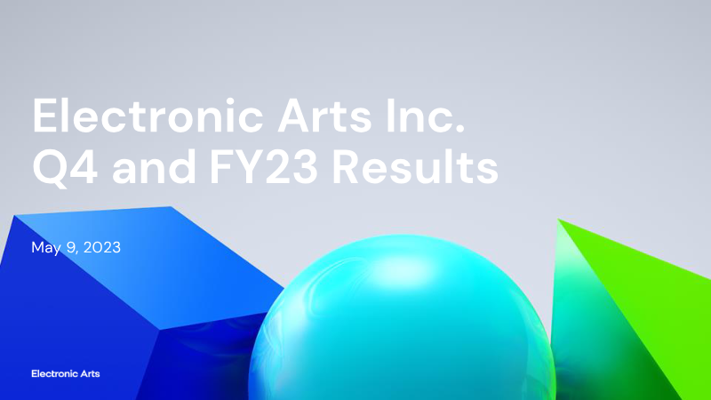 Cover of Electronic Arts Q4 and FY23 Results