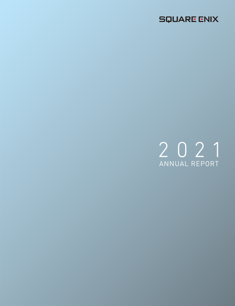 Cover of Square Enix Annual Report 2021