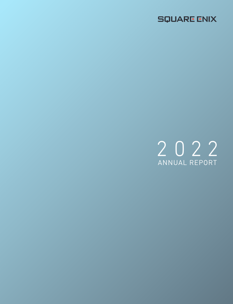 Cover of Square Enix Annual Report 2022
