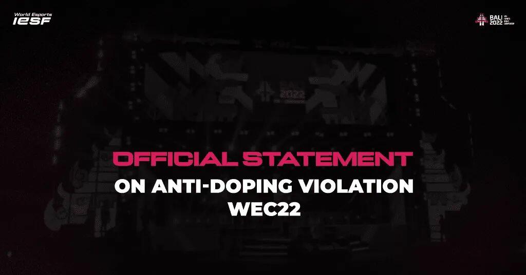 Cover of IESF Sanctions Arslan Ash, ESIC Responds