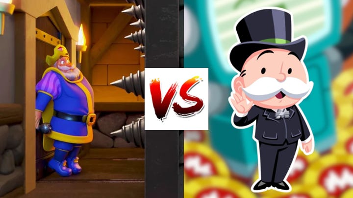 Cover of Who Wins? Royal Match vs. Monopoly Go