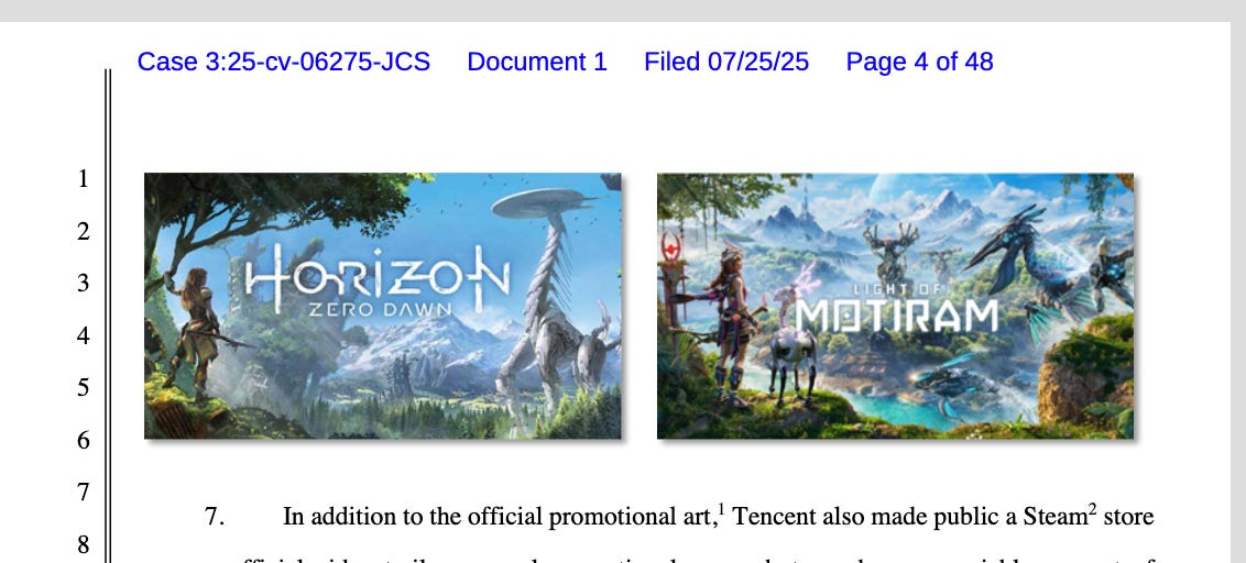 Cover of Sony Sues Tencent Over "Slavish Clone" of Horizon Games