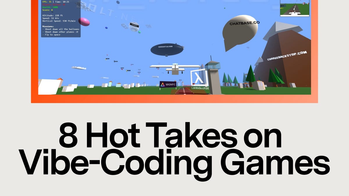 Cover of 8 Hot Takes on Vibe-Coding Games
