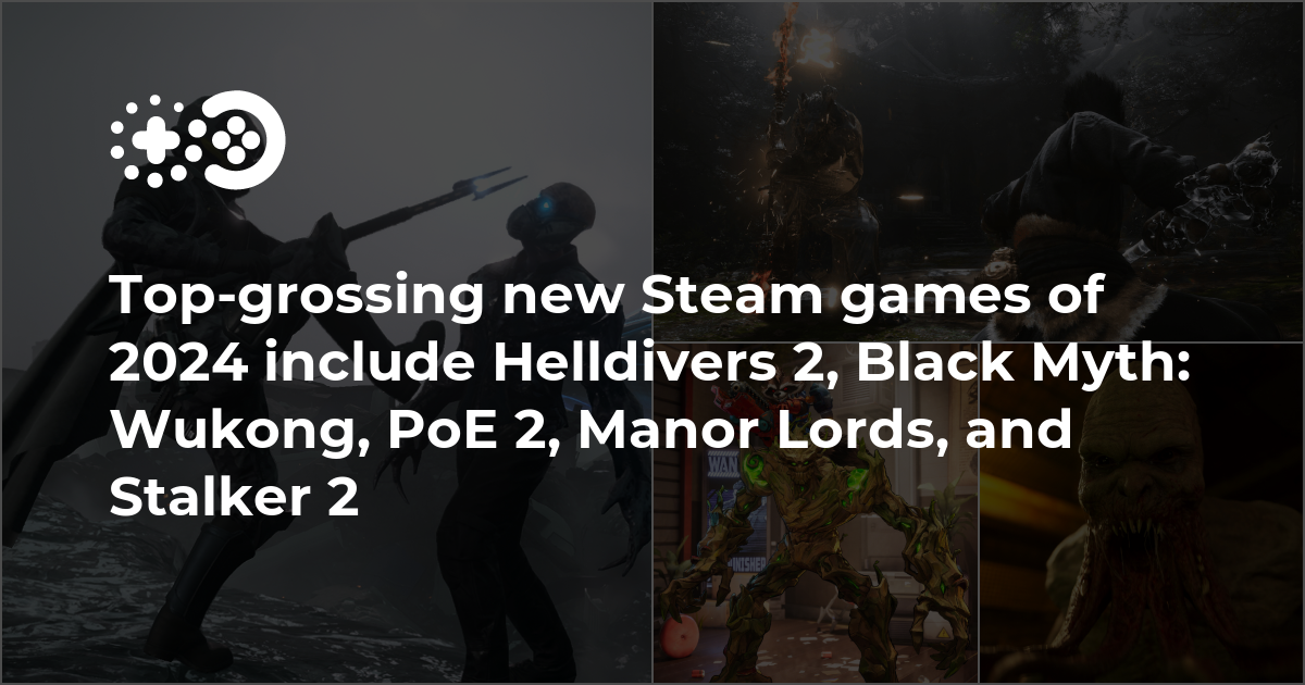 Cover of Top-Grossing New Steam Games of 2024