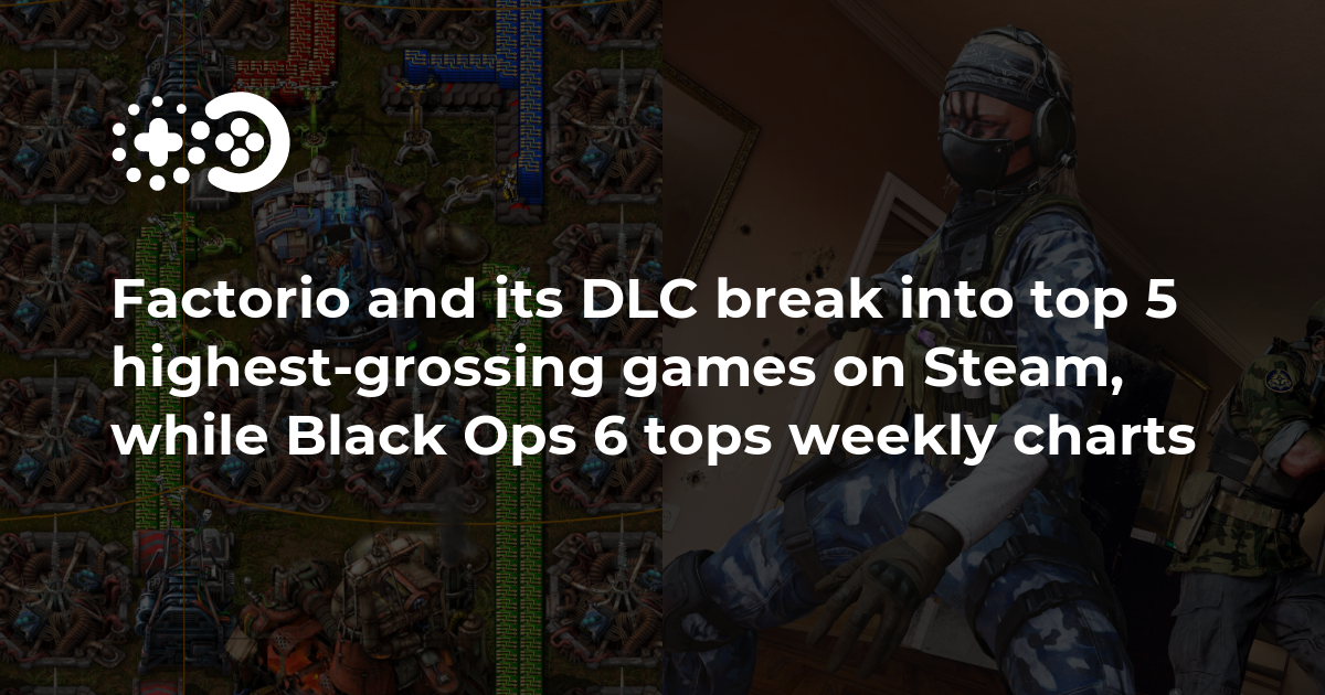 Cover of Factorio and its DLC Break Into Top 5 Highest-Grossing Games on Steam
