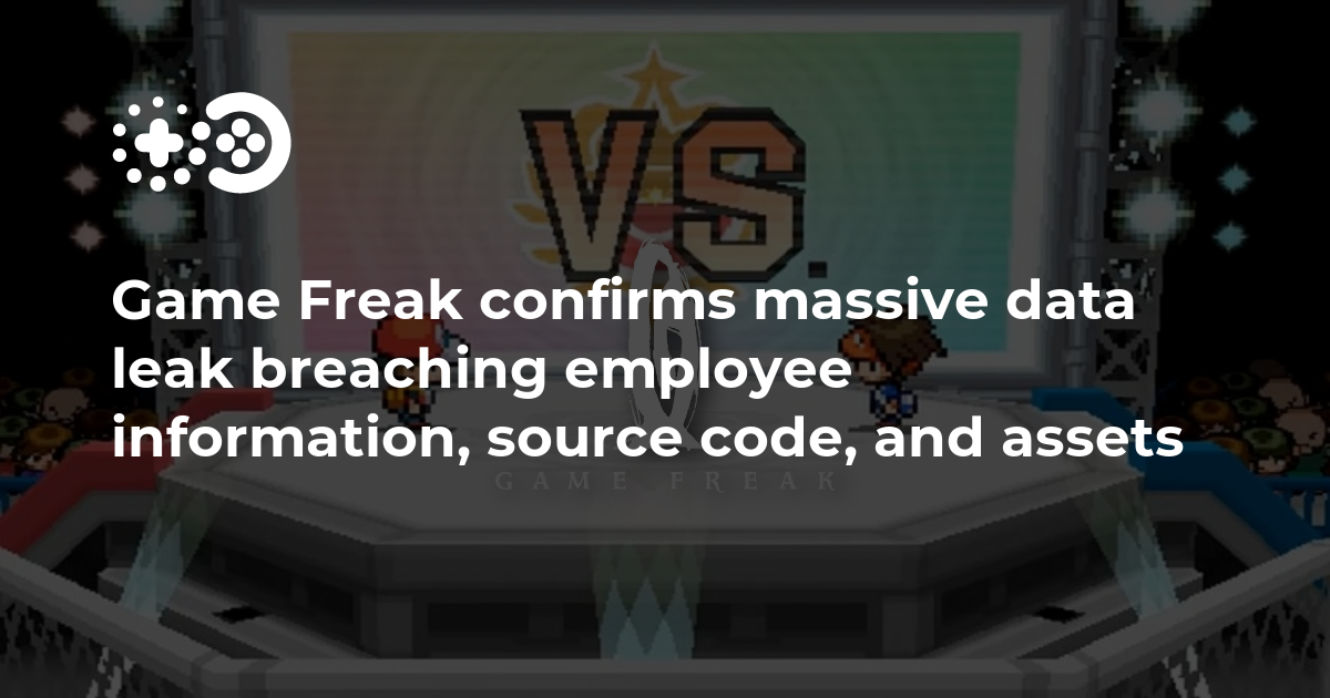 Cover of Game Freak Confirms Massive Data Leak