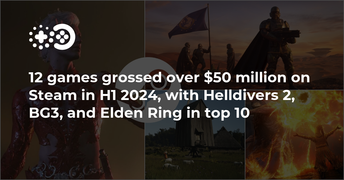 Cover of Steam Revenue Leaders: H1 2024