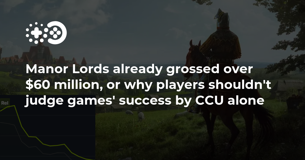 Cover of Manor Lords Already Grossed Over $60 Million, or Why Players Shouldn’t Judge Games’ Success by CCU Alone