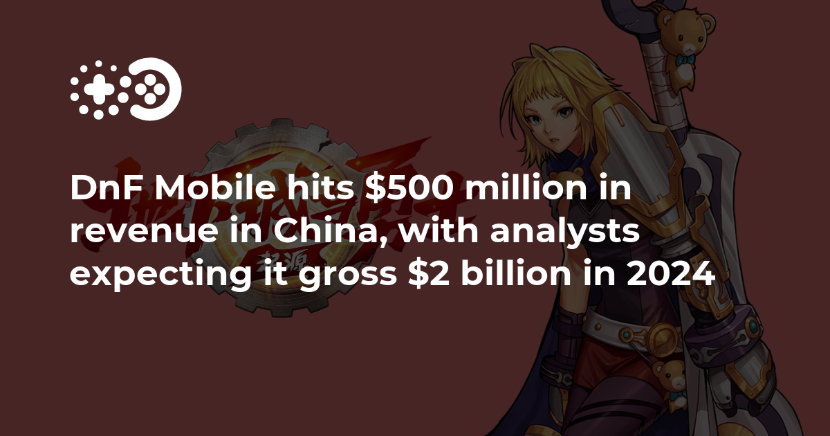 Cover of DnF Mobile Hits $500 Million in Revenue in China