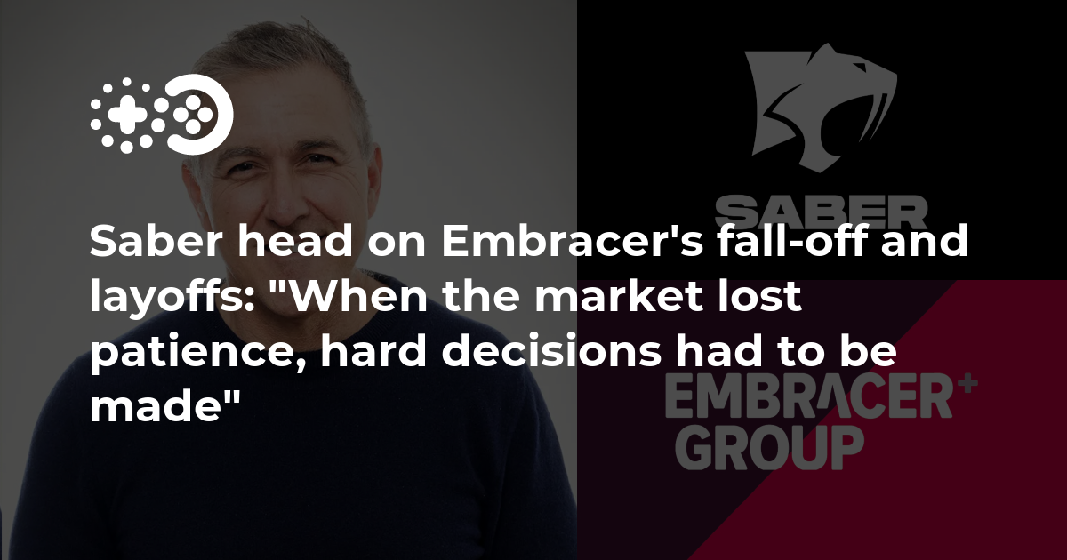Cover of Saber Head on Embracer’s Fall-off and Layoffs: “When the Market Lost Patience, Hard Decisions Had to Be Made”