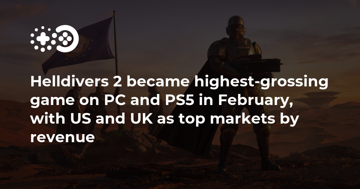 Cover of Helldivers 2: Highest-Grossing Game in US and UK Markets