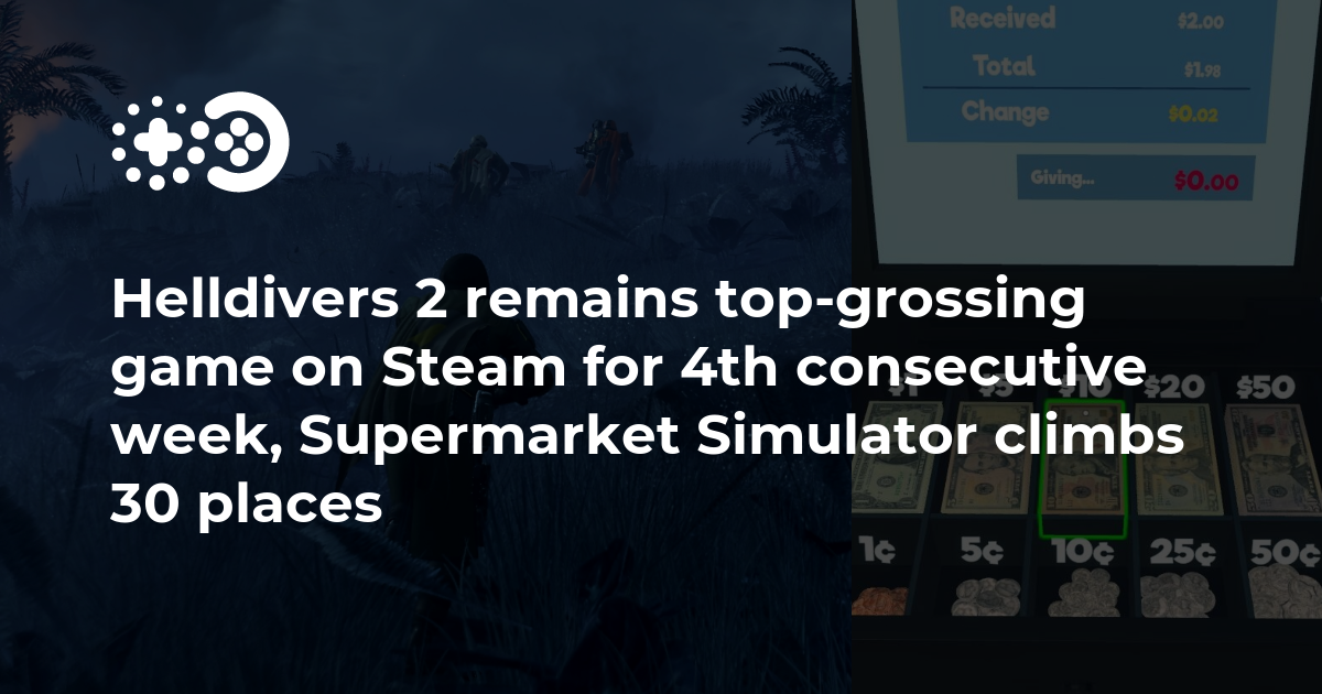 Cover of Helldivers 2 Remains Top-Grossing Game on Steam