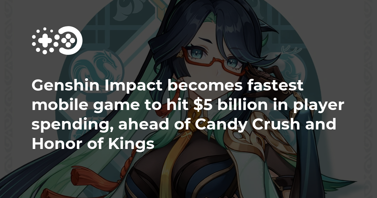 Cover of Genshin Impact Becomes Fastest Mobile Game to Hit $5 Billion in Player Spending