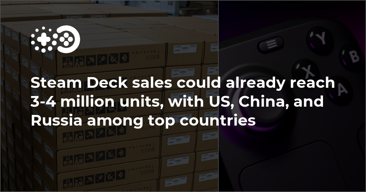 Cover of Steam Deck Sales Could Already Reach 3-4 Million Units