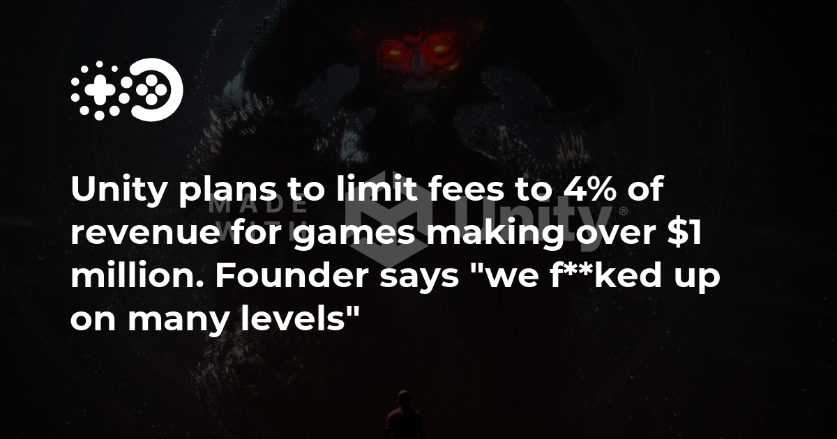 Cover of Unity Plans to Limit Fees to 4% of Revenue for Games Making Over $1 Million