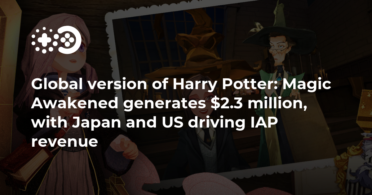 Cover of Harry Potter: Magic Awakened Generates $2.3 Million, with Japan and US Driving IAP Revenue