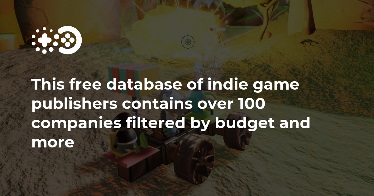 Cover of Database of Indie Game Publishers and Investors