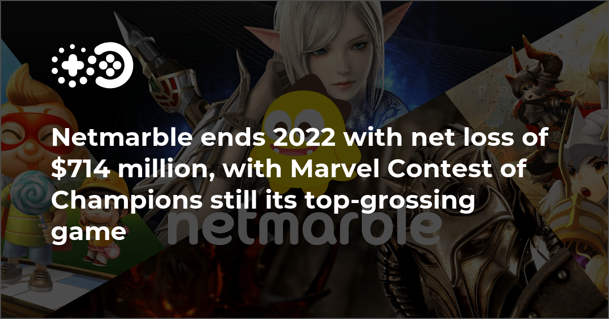 Cover of Netmarble Ends 2022 with Net Loss of $714 Million