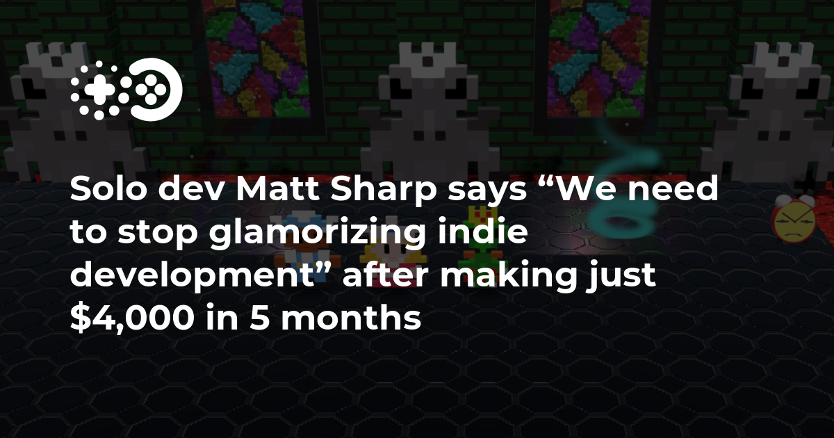 Cover of We Need to Stop Glamorizing Indie Development