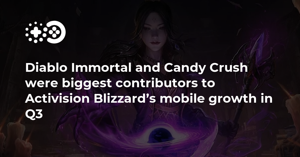 Cover of Diablo Immortal and Candy Crush Were Biggest Contributors to Activision Blizzard’s Mobile Growth in Q3