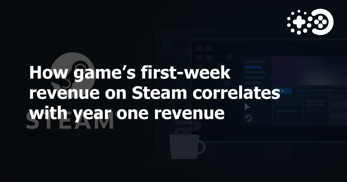Cover of How Game's First-Week Revenue on Steam Correlates with Year One Revenue