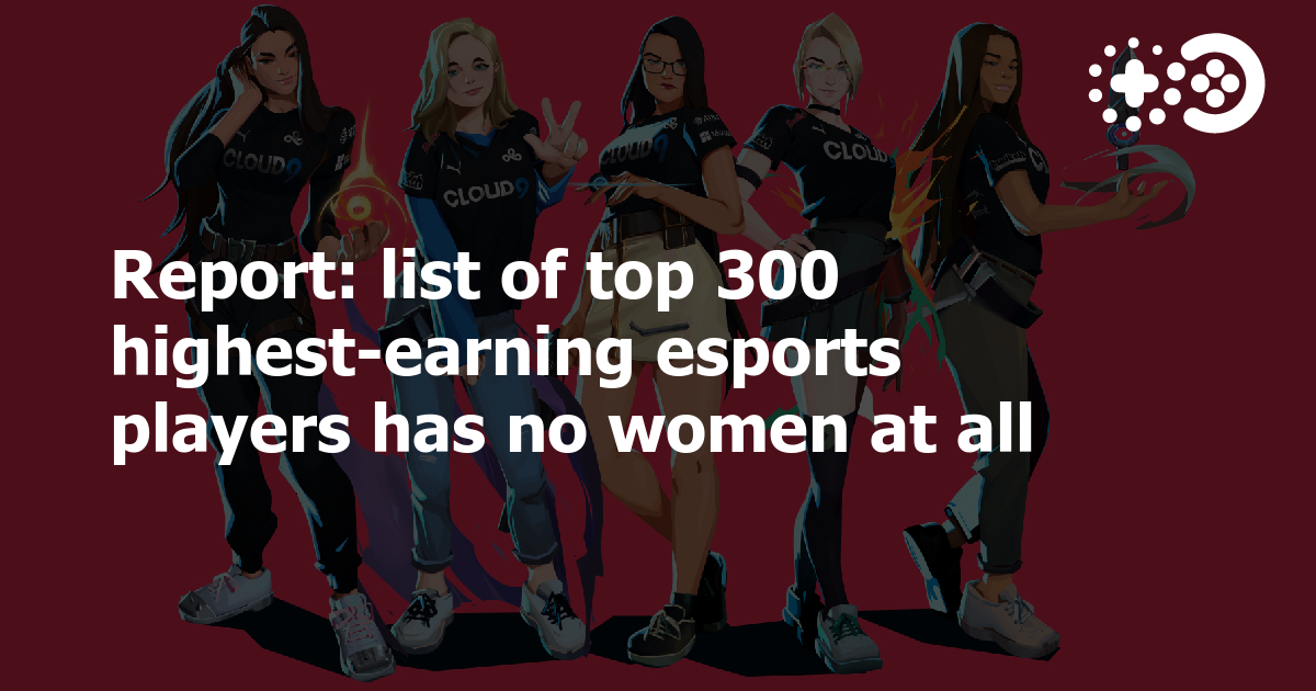 Cover of List of Top 300 Highest-Earning Esports Players Has No Women at All