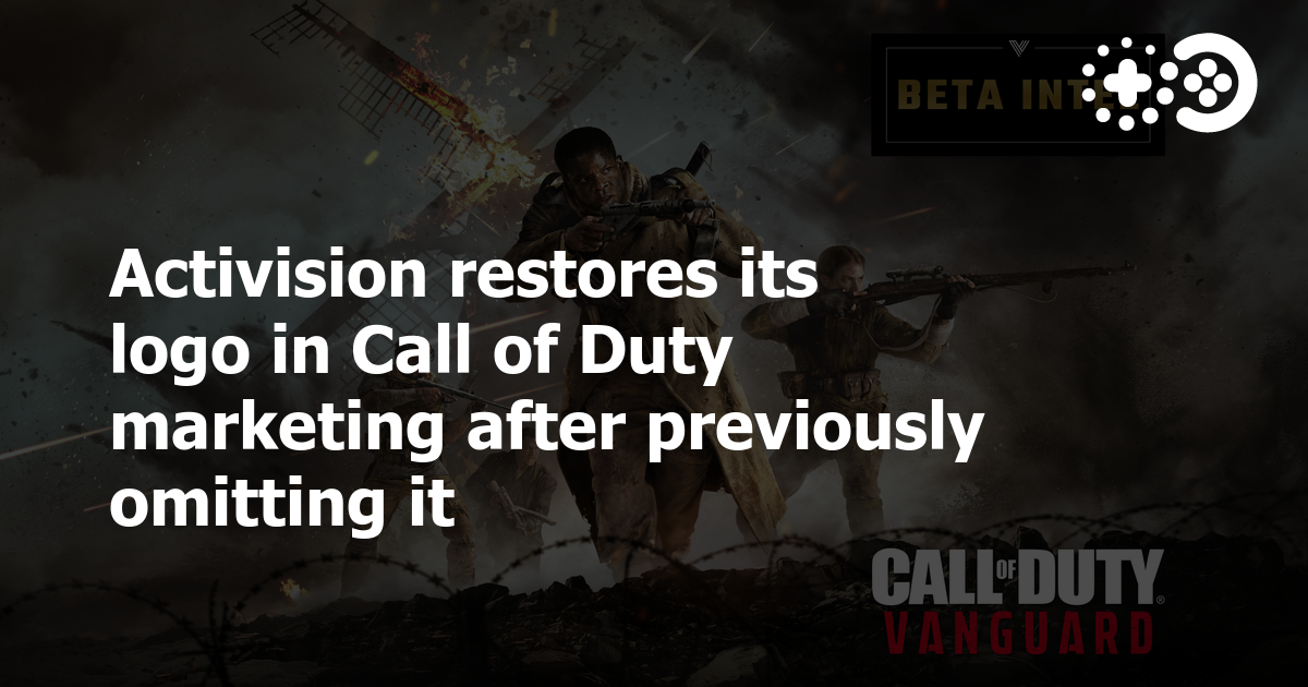 Cover of Activision Restores Its Logo in Call of Duty Marketing After Previously Omitting It