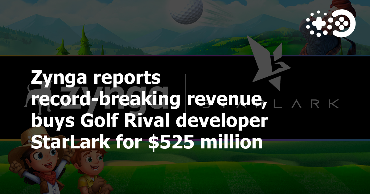 Cover of Zynga Reports Record-Breaking Revenue, Buys Golf Rival Developer StarLark