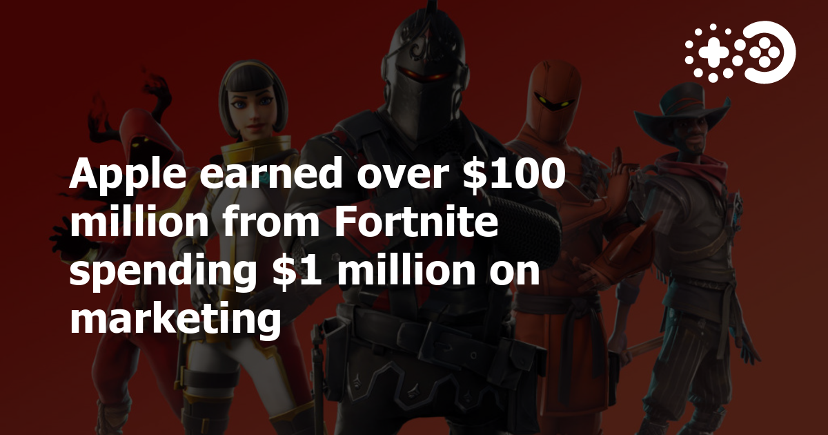 Cover of Apple Earned Over $100 Million From Fortnite Spending $1 Million on Marketing