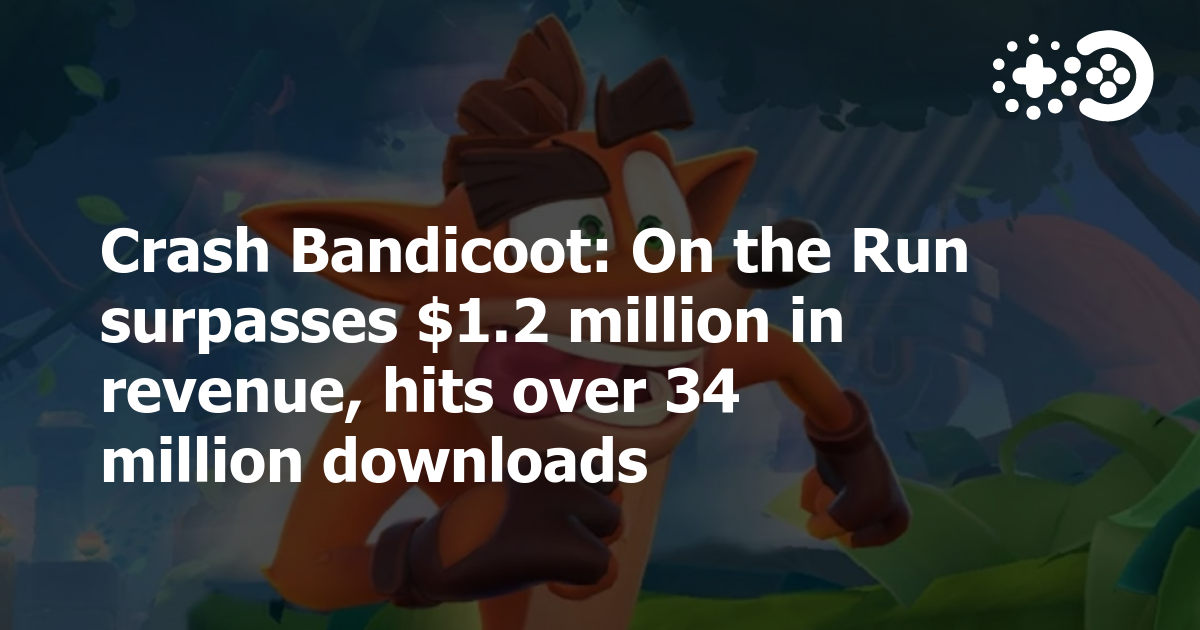 Cover of Crash Bandicoot: On the Run Surpasses $1.2 Million in Revenue and 34 Million Downloads