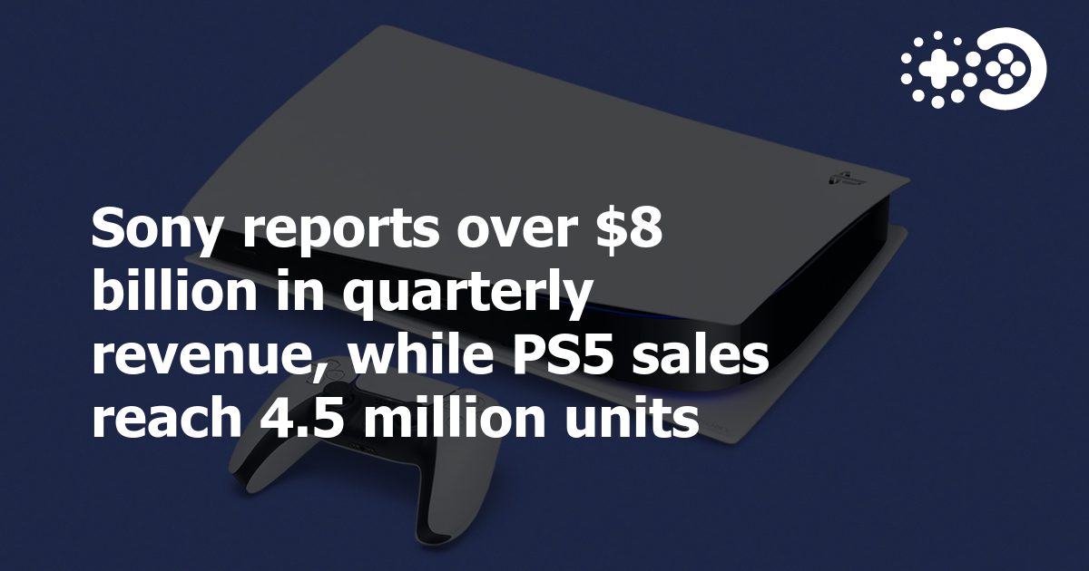 Cover of Sony Reports Over $8 Billion in Quarterly Revenue, While PS5 Sales Reach 4.5 Million Units