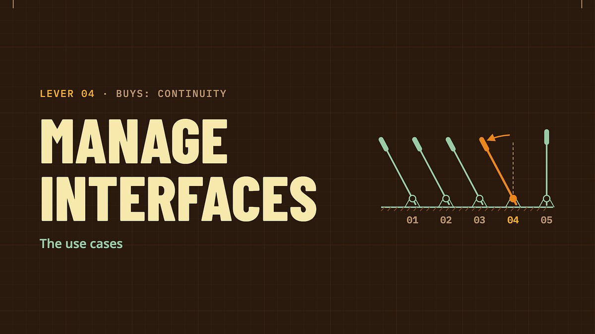 Cover of Lever 4 Case Study: Manage Interfaces